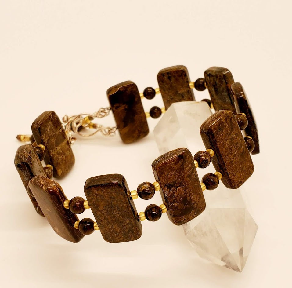 Bronzite Gemstone Bracelet