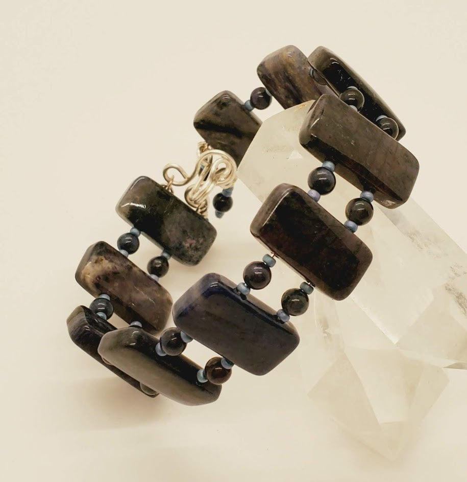 Dumortierite gemstone Bracelet