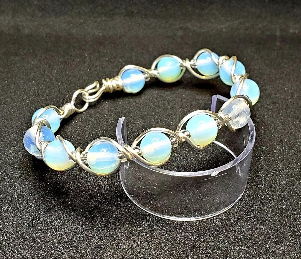 Wire Wrapped Gemstone Bracelet